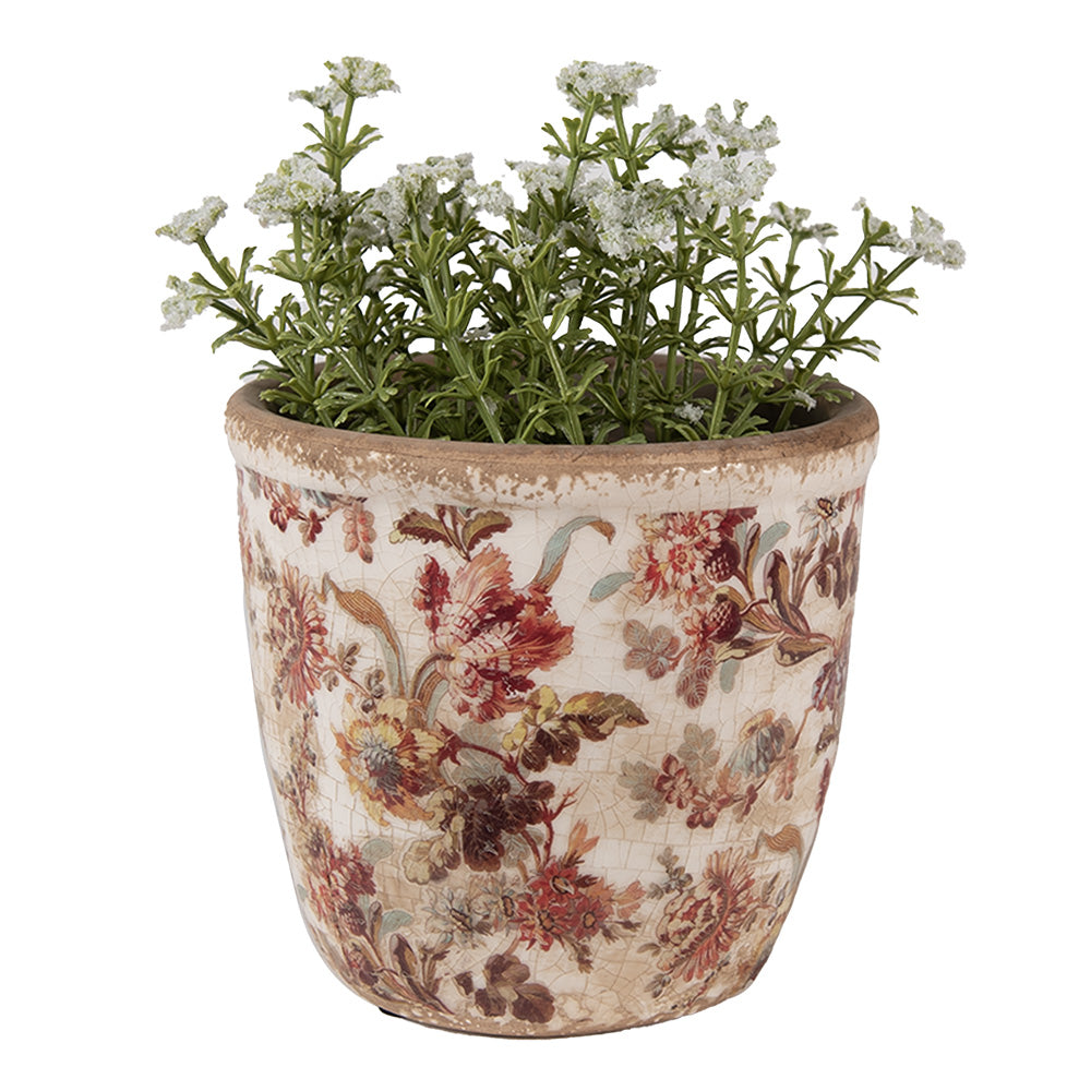 Pot de fleurs céramique Beige Rose Ø 11x11 cm