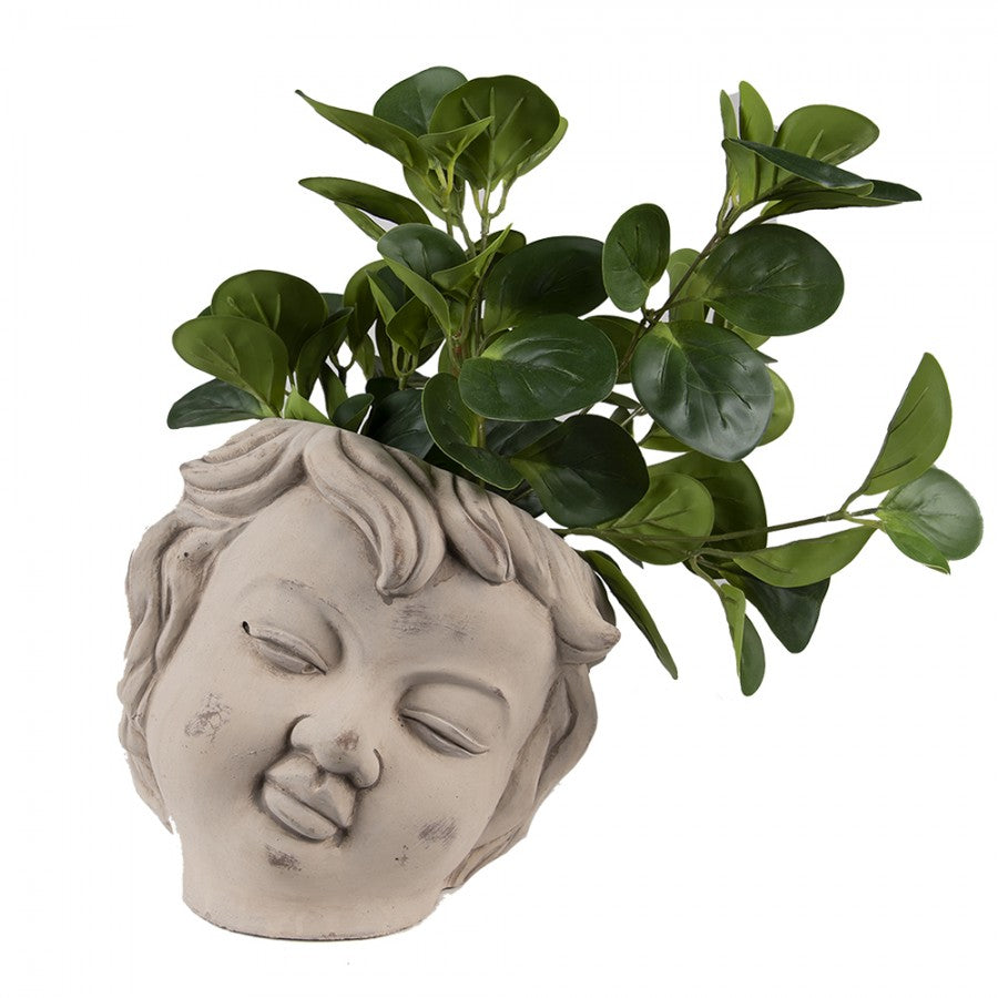 POT DE FLEUR TETE CHERUBIN 23x26x22 cm