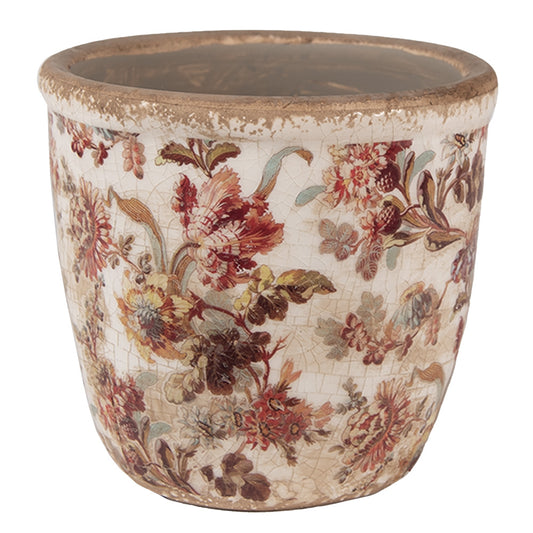 Pot de fleurs céramique Beige Rose Ø 11x11 cm