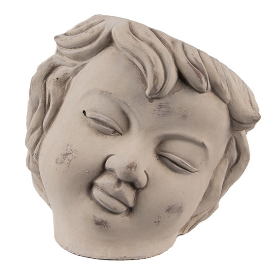 POT DE FLEUR TETE CHERUBIN 23x26x22 cm